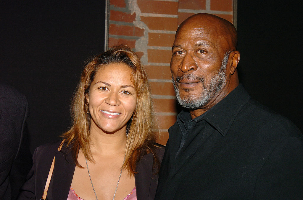 John Amos (right) and daughter Shannon during Cure Autism Now Celebrates Third Annual "Acts of Love" - After Party at Lucques Restaurant in Los Angeles, California, United States