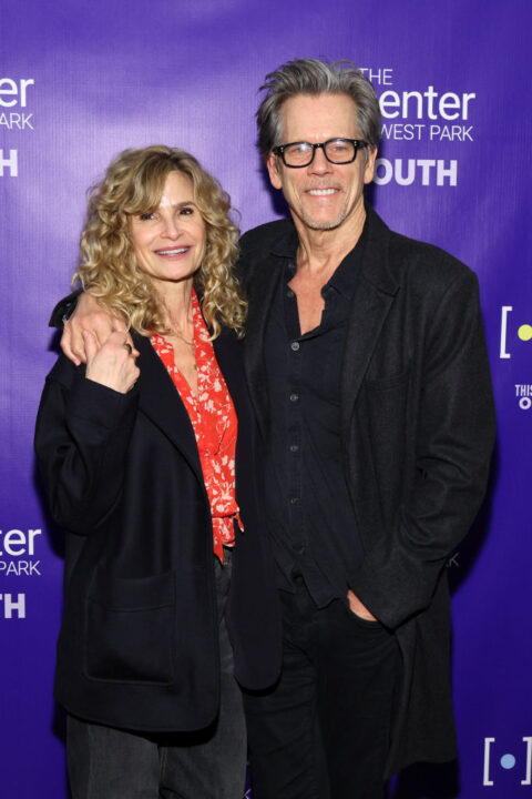 (L-R) Kyra Sedgwick and Kevin Bacon attend The Center at West Park's "This Is Our Youth" benefit performance on November 16, 2023 in New York City