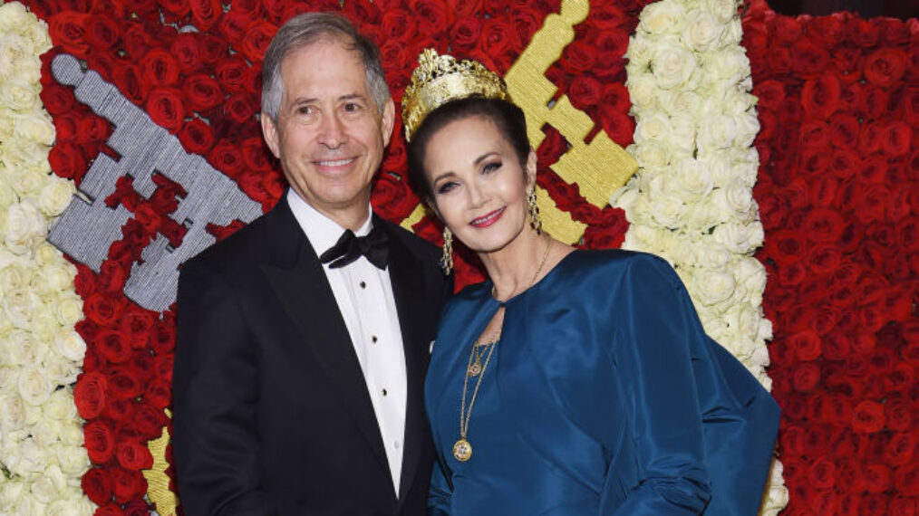 Robert Altman and Linda Carter attend the Heavenly Bodies: Fashion & The Catholic Imagination Costume Institute Gala at The Metropolitan Museum of Art on May 7, 2018 in New York City