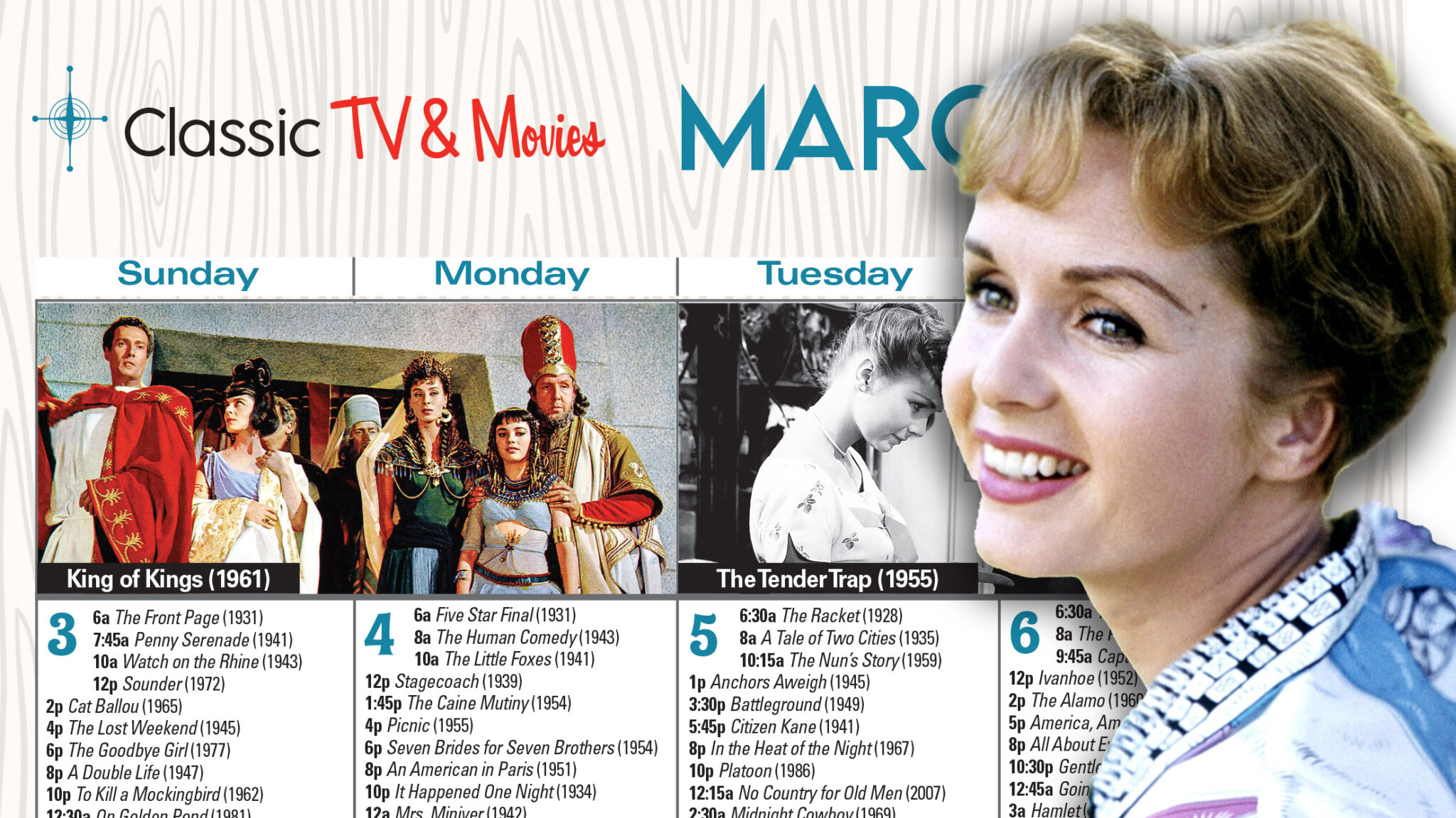 Free Printable Turner Classic Movies March 2024 Schedule Plus Star Of Free printable turner classic movies march 2024 schedule plus star of