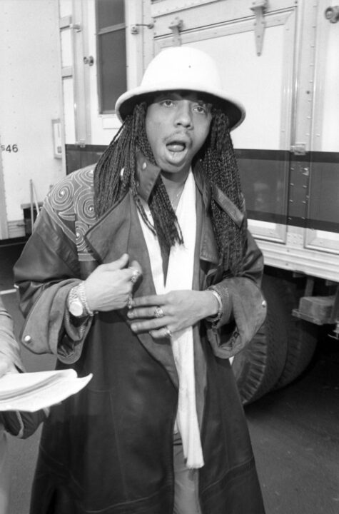Rick James at the 24th Annual Grammy Awards at the Shrine Auditorium on February 24, 1982
