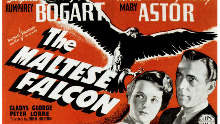 THE MALTESE FALCON, from left: Mary Astor, Humphrey Bogart, 1941