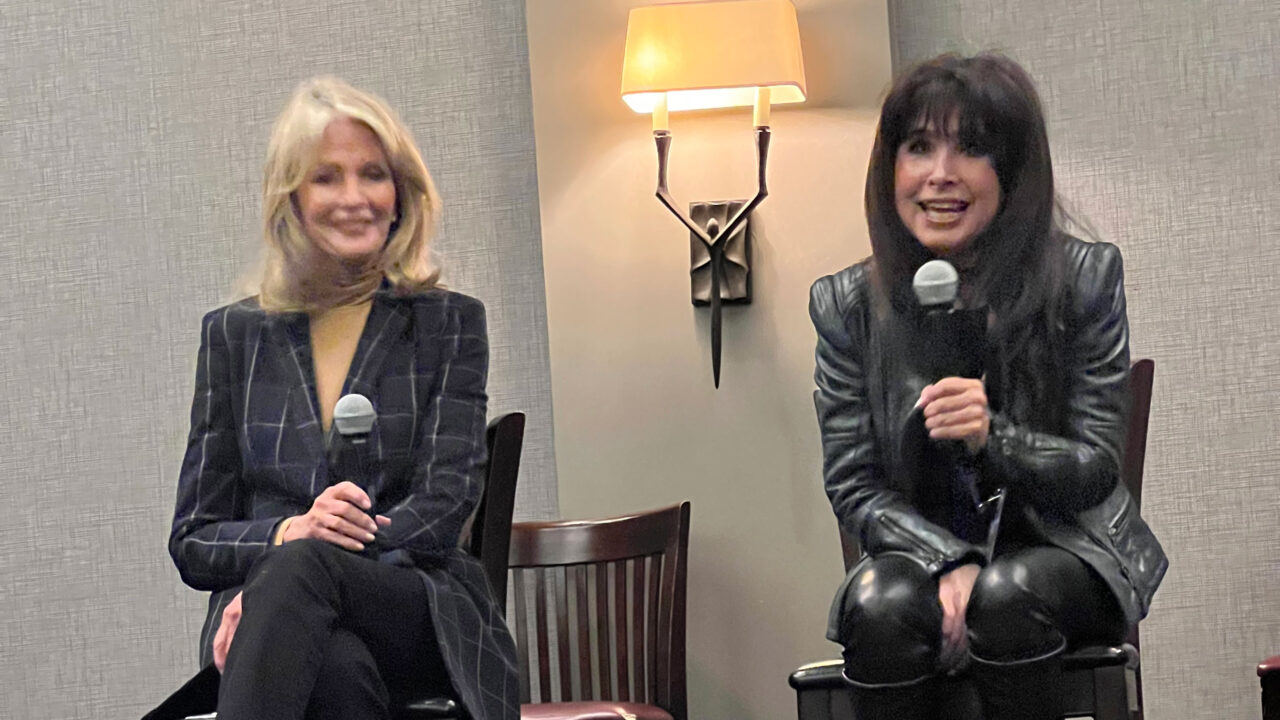 Deidre Hall and Judy Strangis at Hollywood Show March 2024