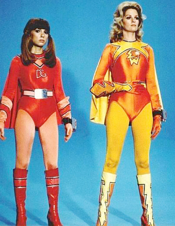 ELECTRA WOMAN AND DYNA GIRL, Judy Strangis, Deidre Hall, 1976 TV series.