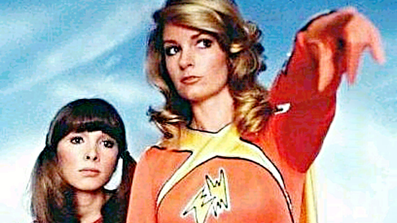 ELECTRA WOMAN AND DYNA GIRL, Judy Strangis, Deidre Hall, 1976 TV series.