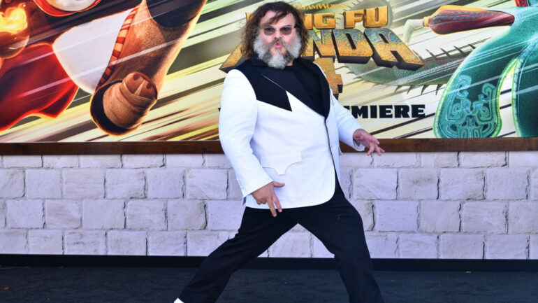 LOS ANGELES, CALIFORNIA - MARCH 03: Jack Black attends the Los Angeles Premiere of Universal Pictures' 