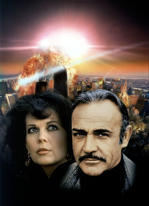 METEOR, Natalie Wood, Sean Connery, 1979.