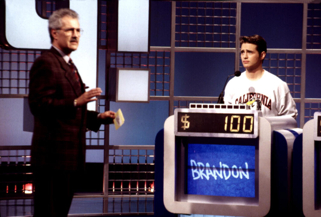 BEVERLY HILLS, 90210, 1990-2000, Alex Trebek, Jason Priestley, 1995, on 'Jeopardy'