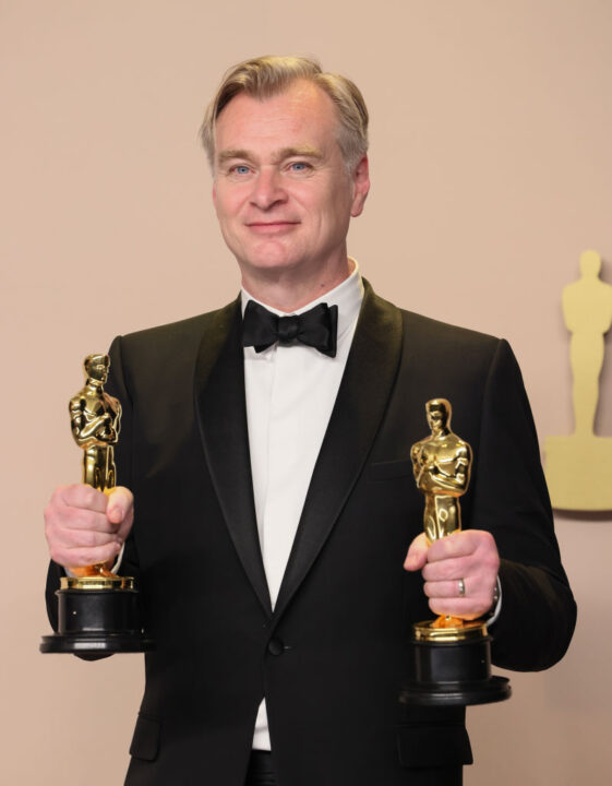 Christopher Nolan, winner of the Best Directing award and the Best Picture award for 'Oppenheimer,' poses in the press room during the 96th Annual Academy Awards at Ovation Hollywood on March 10, 2024 in Hollywood, California
