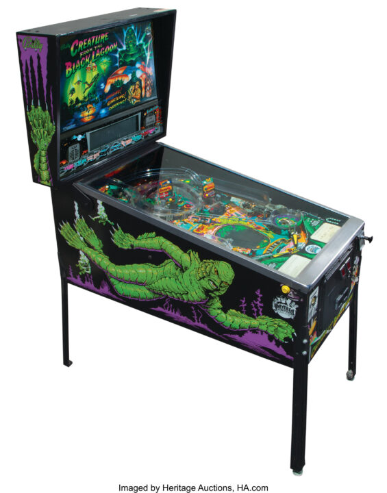 The Creature From the Black Lagoon pinball via Heritage Auctions