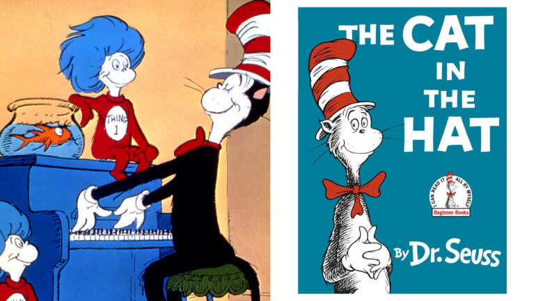 THE CAT IN THE HAT, (from left): Thing 2, Thing 1, The Cat in the Hat, 1971.