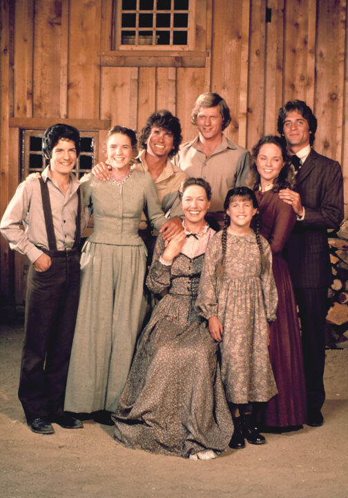 Little House on the Prairie Matthew Laborteaux, Melissa Gilbert, Michael Landon, Karen Grassle, (behind Grassle) Dean Butler, Lindsay Greenbush, Melissa Sue Anderson, Linwood Boomer, 1974-1983 