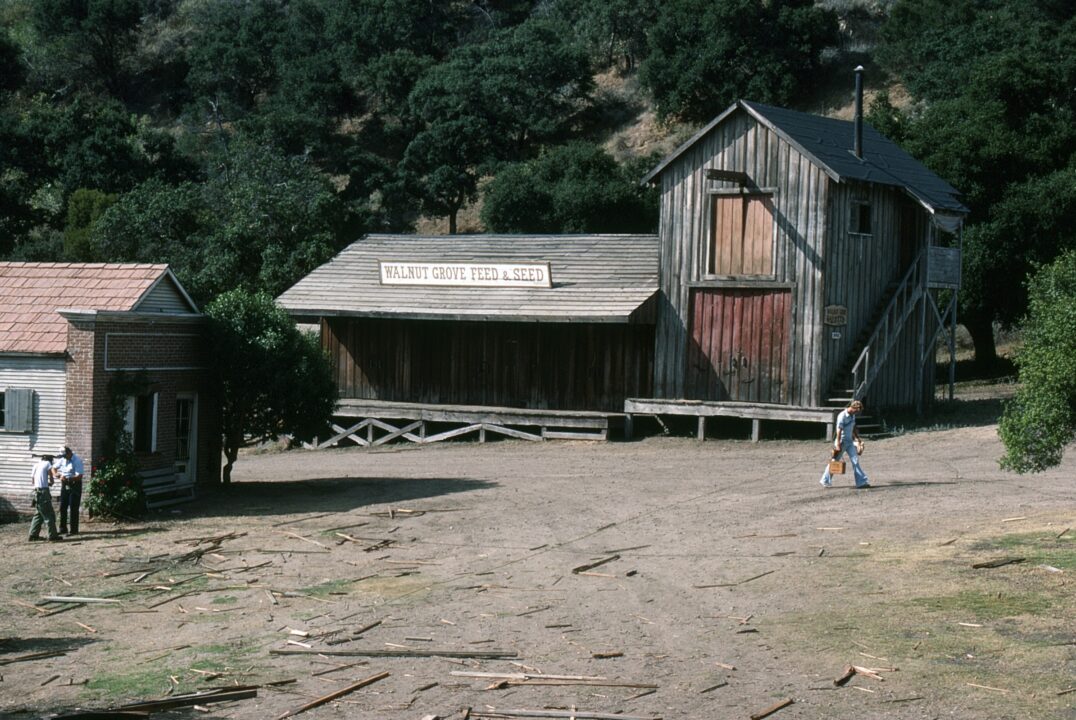 Little House on the Prairie on set, (1983), 1974-83