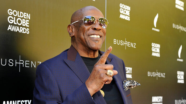 Actor Louis Gossett Jr. attends the Art For Amnesty Pre-Golden Globes Recognition Brunch at Chateau Marmont on January 8, 2016 in Los Angeles, California
