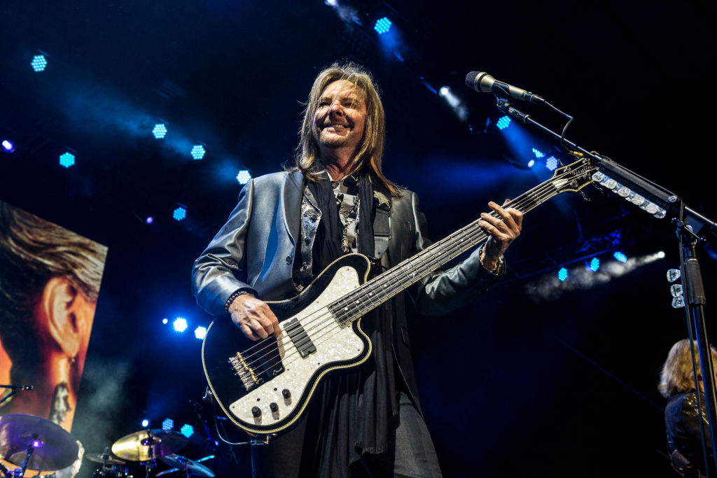 Ricky Phillips of the band Styx performs at FivePoint Amphitheatre on May 30, 2018 in Irvine, California
