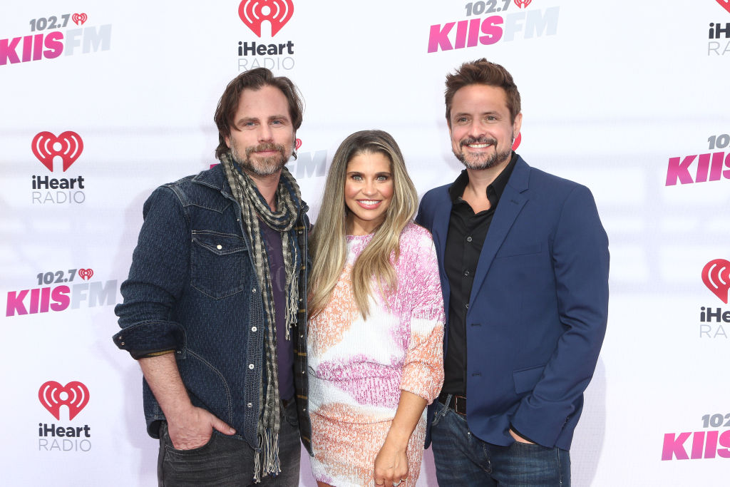Rider Strong, Danielle Fishel and Will Friedle attend the 2022 iHeartRadio Wango Tango at Dignity Health Sports Park on June 04, 2022 in Carson, California