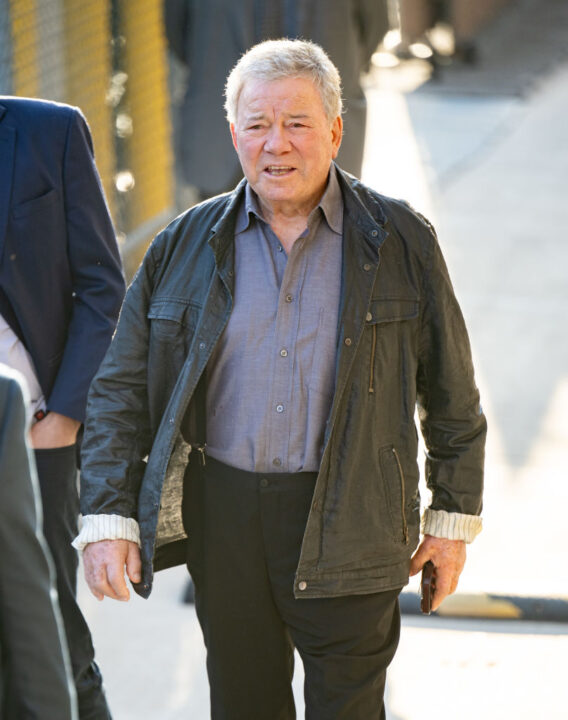 William Shatner is seen at "Jimmy Kimmel Live!" on March 21, 2024 in Los Angeles, California