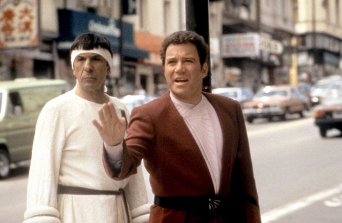 STAR TREK IV: THE VOYAGE HOME, Leonard Nimoy, William Shatner, 1986. 
