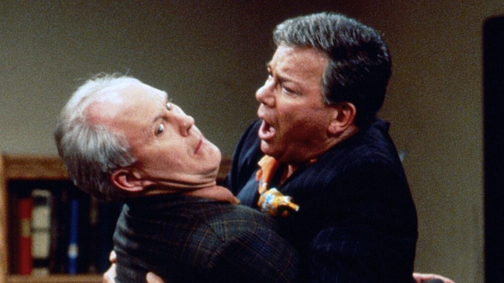 3RD ROCK FROM THE SUN, from left: John Lithgow, William Shatner, 'The Big Giant Head Returns Again: Part 1 ' (Season 5 | Episode 21, aired 23 May 2000), 1996-2001,