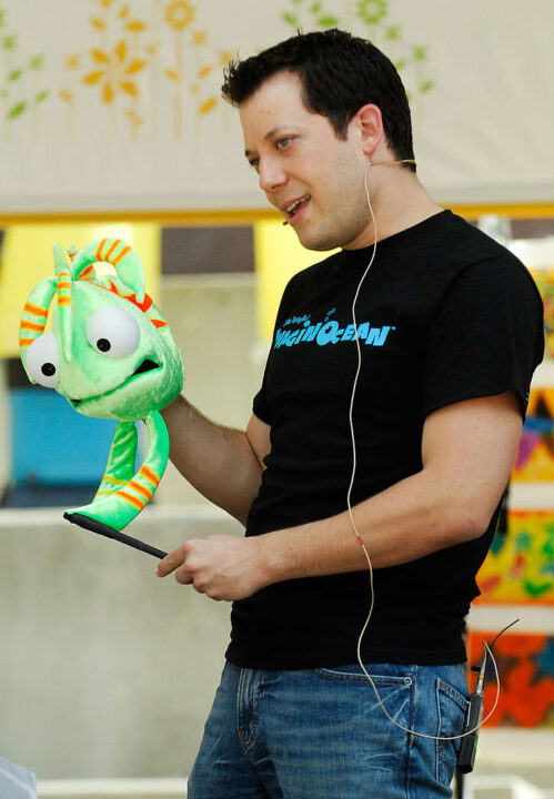 Actor John Tartaglia performs onstage at the Family Festival Street Fair during the 2010 Tribeca Film Festival on May 1, 2010 in New York City