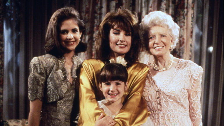 Unspecified - 1993: (L-R) Sarah Michelle Gellar, Susan Lucci, Frances Heflin, Gina Gallagher on 'All My Children'.