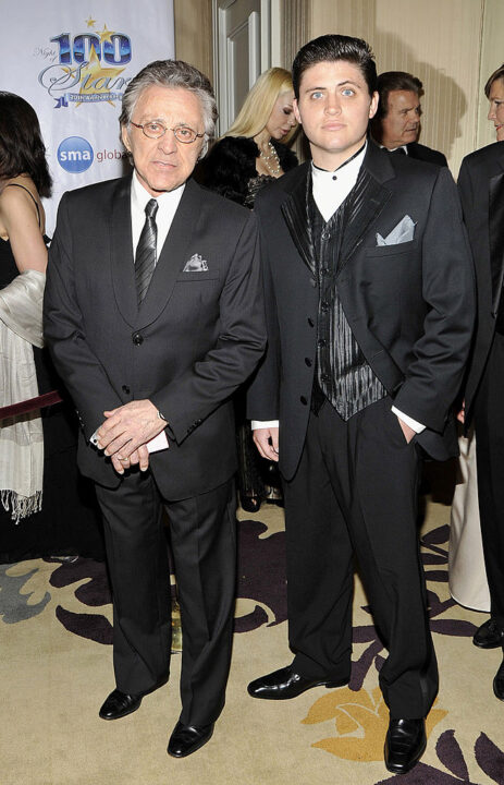 Actor/Singer Frankie Valli and Francesco Valli attend the 20th Annual Night of 100 Stars Oscar Gala in the Crystal Ballroom at the Beverly Hills Hotel on March 7, 2010 in Beverly Hills, California