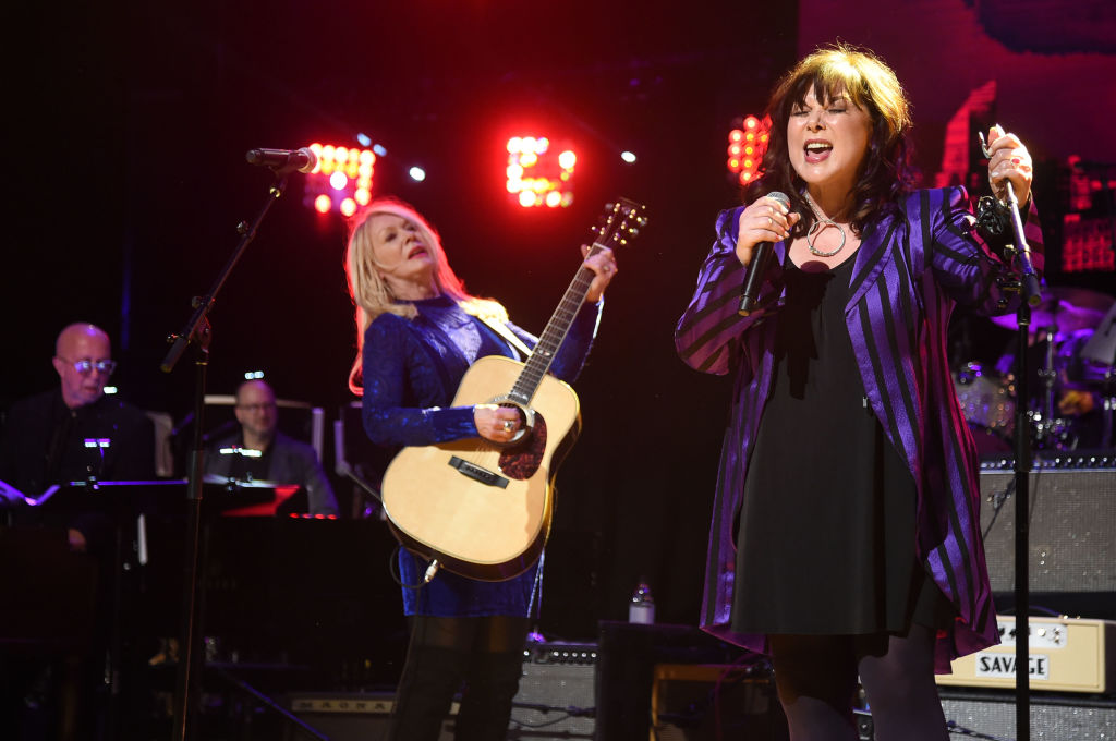 Nancy Wilson (L) and Ann Wilson of Heart performs onstage during the Third Annual Love Rocks NYC Benefit Concert for God's Love We Deliver on March 07, 2019 in New York City