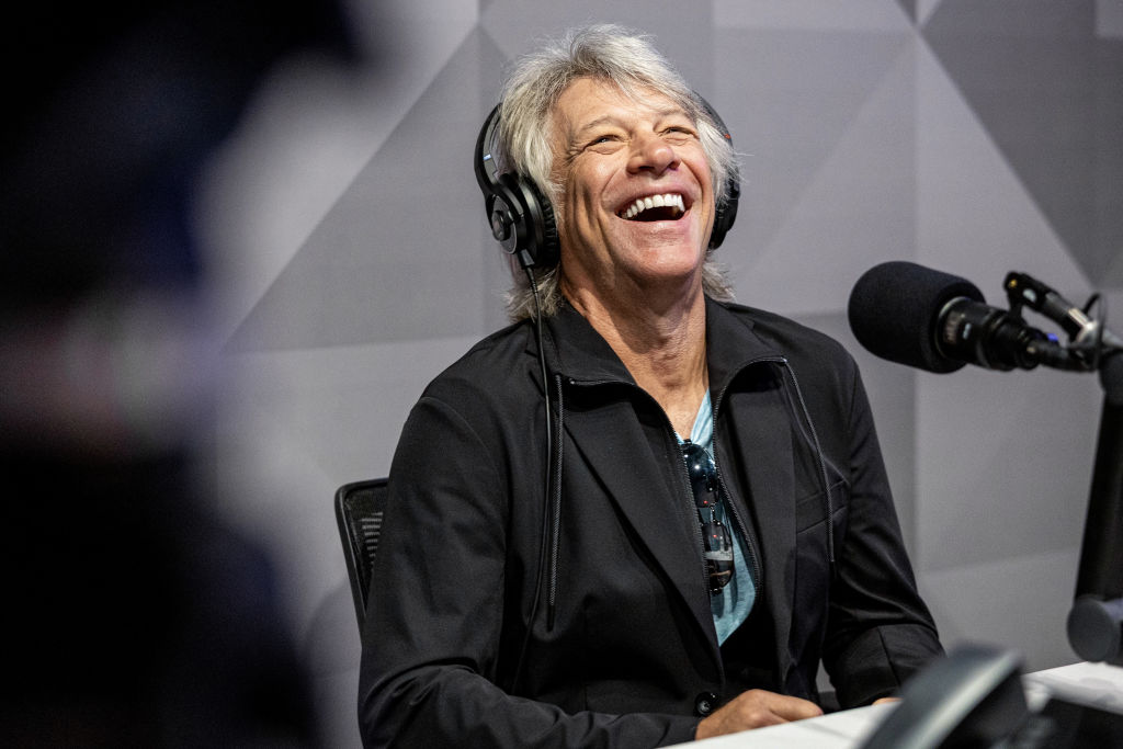 Jon Bon Jovi attends Andy Cohen's live broadcast at the new SiriusXM Miami Studios on May 02, 2023 in Miami Beach, Florida