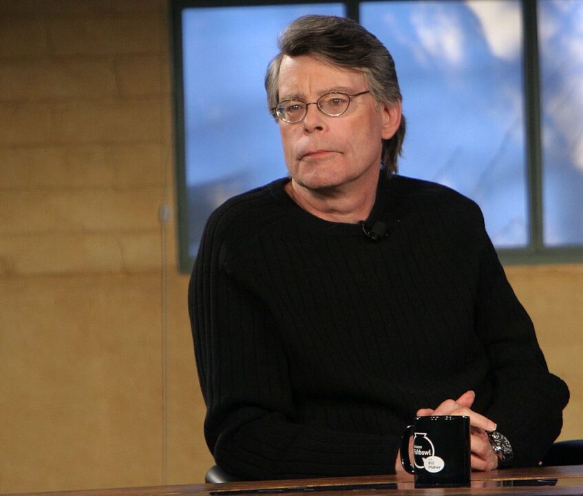 Writer Stephen King speaks at the Amazon Fishbowl with Bill Maher at the Shop during the 2006 Sundance Film Felstival on January 23, 2006 in Park City, Utah
