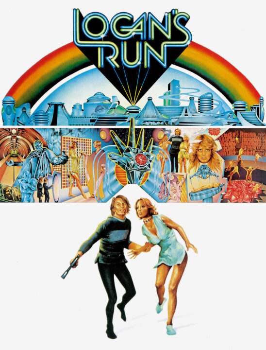 LOGAN'S RUN, Michael York, Jenny Agutter, 1976