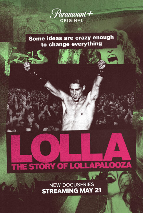Key Art for Lolla: The Story of Lollapalooza, streaming on Paramount+ 2024. 