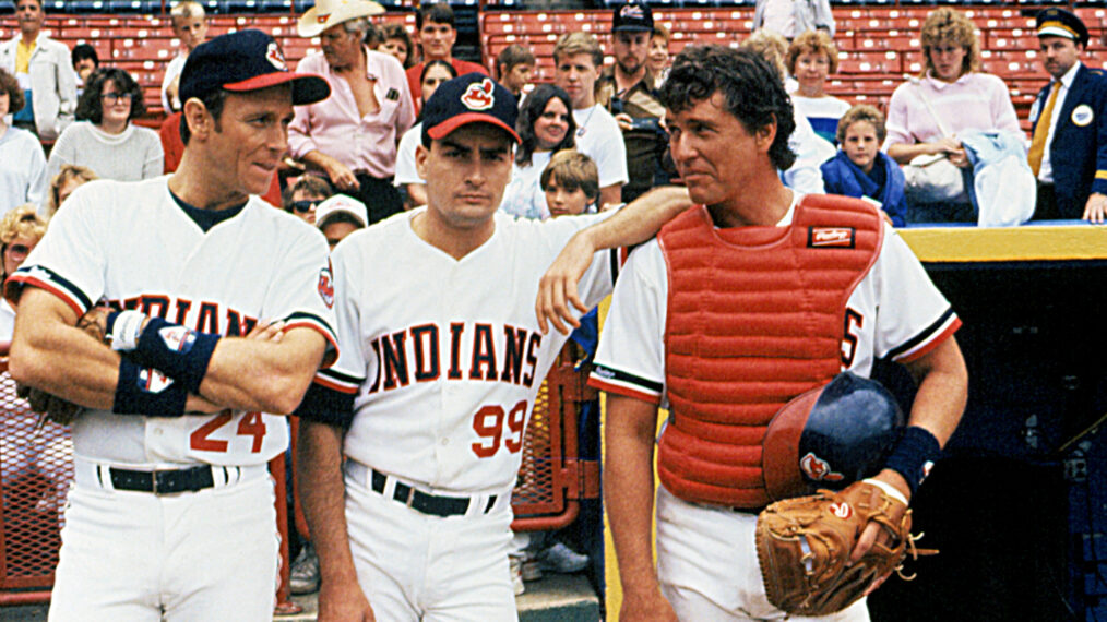 MAJOR LEAGUE, Corbin Bernsen, Charlie Sheen, Tom Berenger, 1989