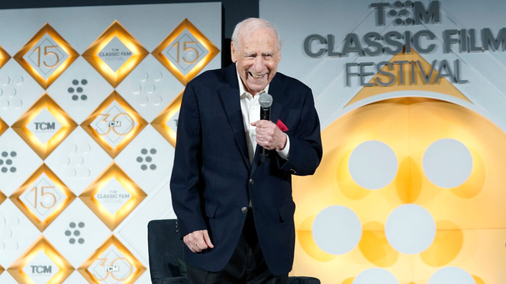 Mel Brooks speaks onstage at the 