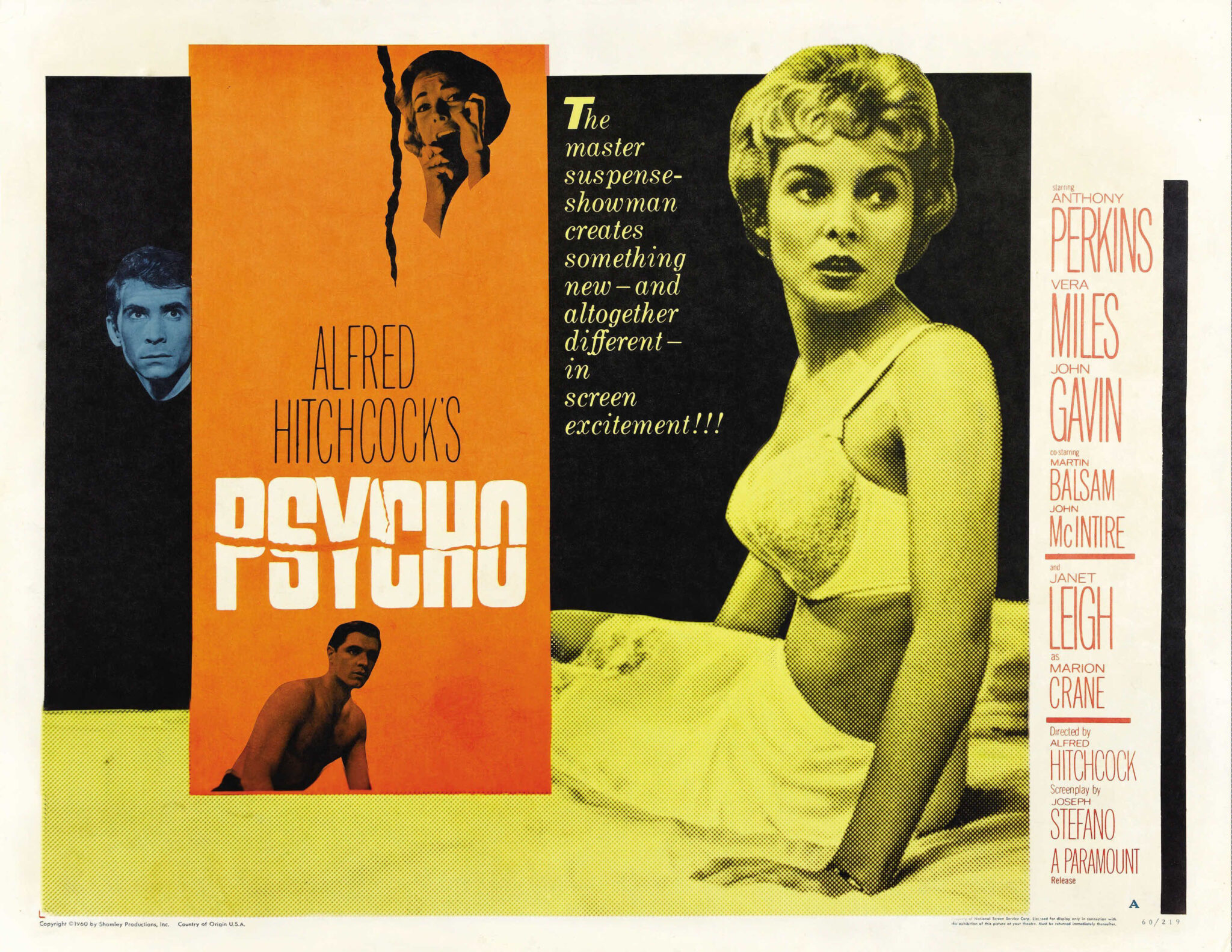 Psycho (1960 film) intelligence overview