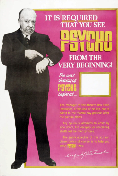 PSYCHO, Alfred Hitchcock, 1960