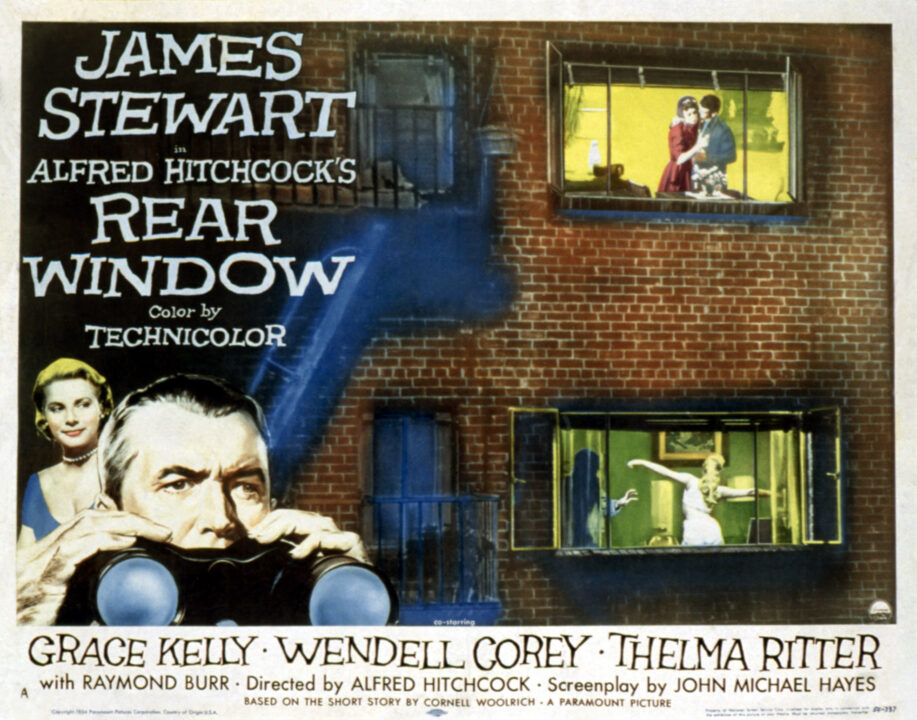REAR WINDOW, Grace Kelly & James Stewart, 1954