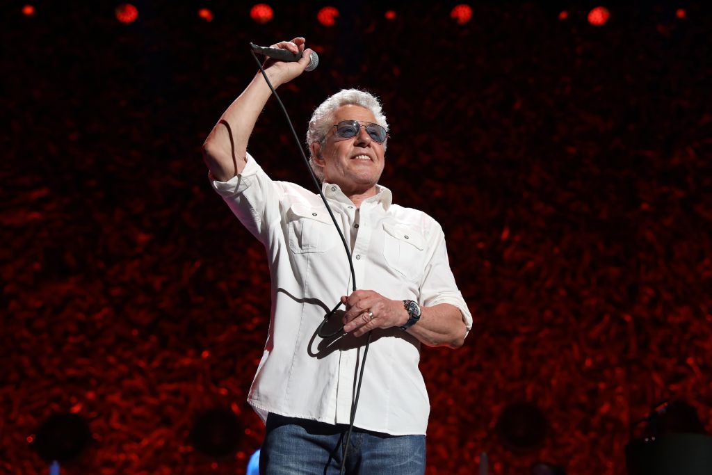 Roger Daltrey of The Who performs onstage during The Who Hits Back! Tour on May 03, 2022 at Moody Center in Austin, Texas