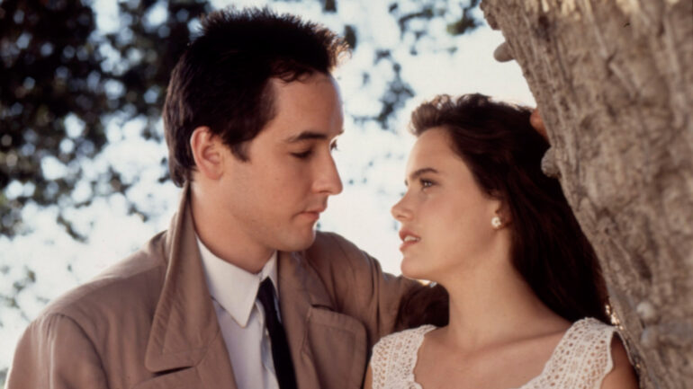 SAY ANYTHING, from left: John Cusack, Ione Skye, 1989.