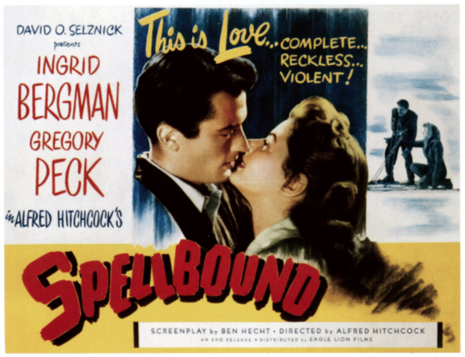 SPELLBOUND, from left: Gregory Peck, Ingrid Bergman, 1945.