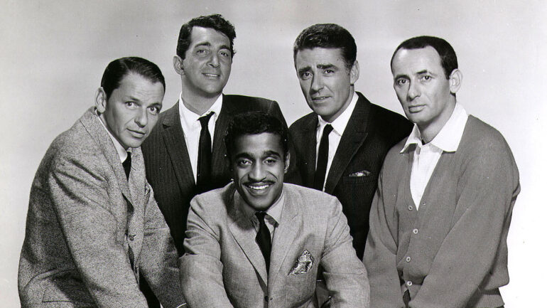 FILE PHOTO: An undated promotional photo of the ''Rat Pack'', (from left)Frank Sinatra, Dean Martin, Sammy Davis Jr., Peter Lawford and Joey Bishop.
