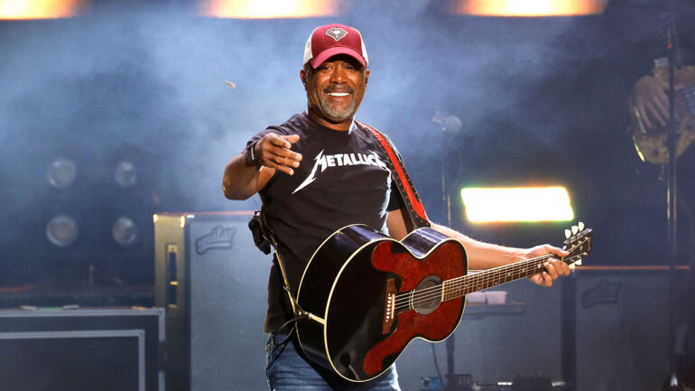 Darius Rucker performs at Ascend Amphitheater on October 14, 2023 in Nashville, Tennessee. (Photo by Jason Kempin/Getty Images)