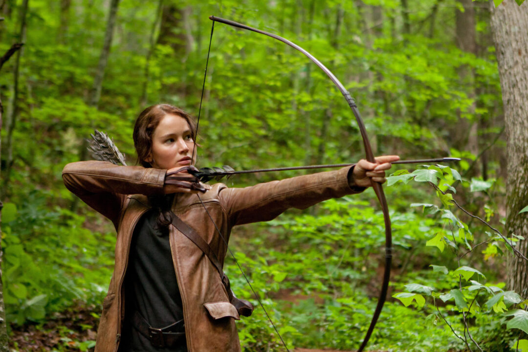THE HUNGER GAMES, Jennifer Lawrence, 2012.