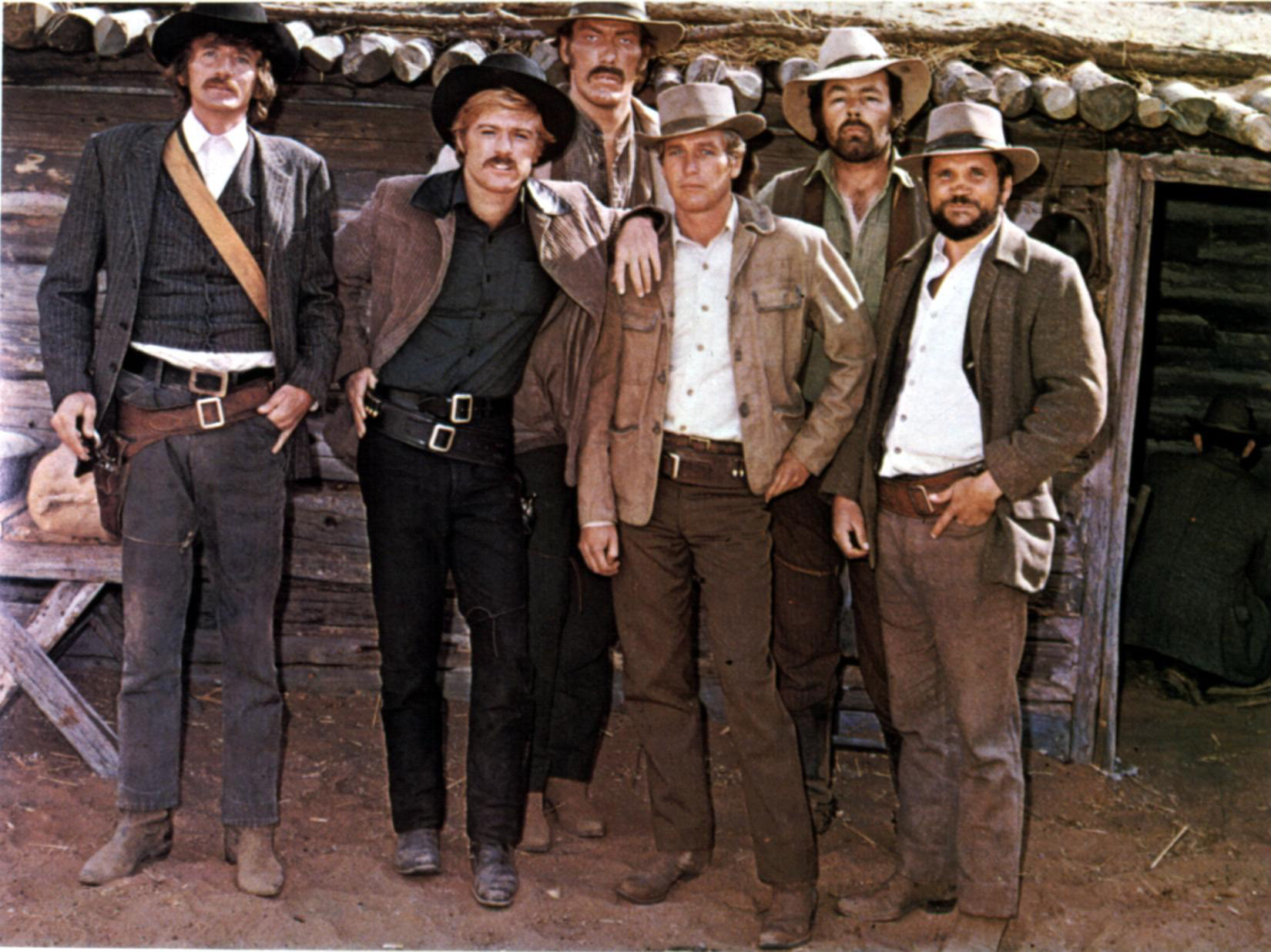 BUTCH CASSIDY AND THE SUNDANCE KID, Tim Scott, Robert Redford, Ted Cassidy, Paul Newman, Charlie Dierkop, 1969.