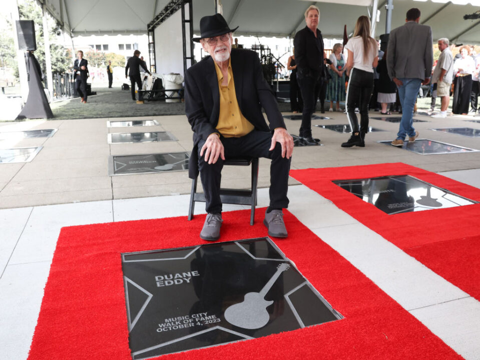 Duane Eddy attends the 2023 Music City Walk of Fame Induction ceremony at Music City Walk of Fame on October 04, 2023 in Nashville, Tennessee