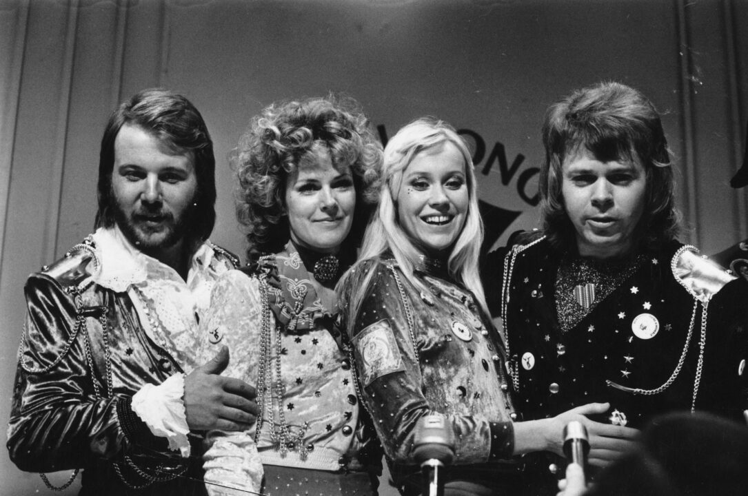 7th April 1974: Swedish pop group Abba, winners of the 1974 Eurovision Song Contest. 
