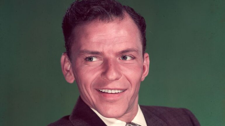 27th May 1949: A formal portrait of American crooner and actor Frank Sinatra (1915 - 1998)