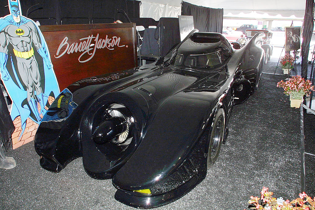 390604 04: The Batmobile is displayed at the Peterson Automotive Museum auto auction June 15, 2001 in Los Angeles, CA