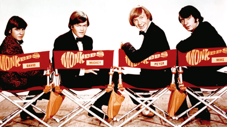 Monkees Davy Jones, Mickey Dolenz, Peter Tork, Michael Nesmith, 1966-68