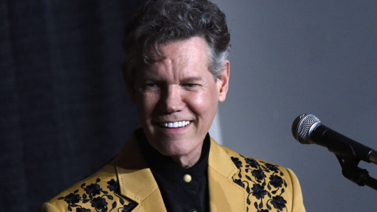 Randy Travis speaks at a press conference during 1 Night. 1 Place. 1 Time: A Heroes & Friends Tribute to Randy Travis at Bridgestone Arena on February 8, 2017 in Nashville, Tennessee