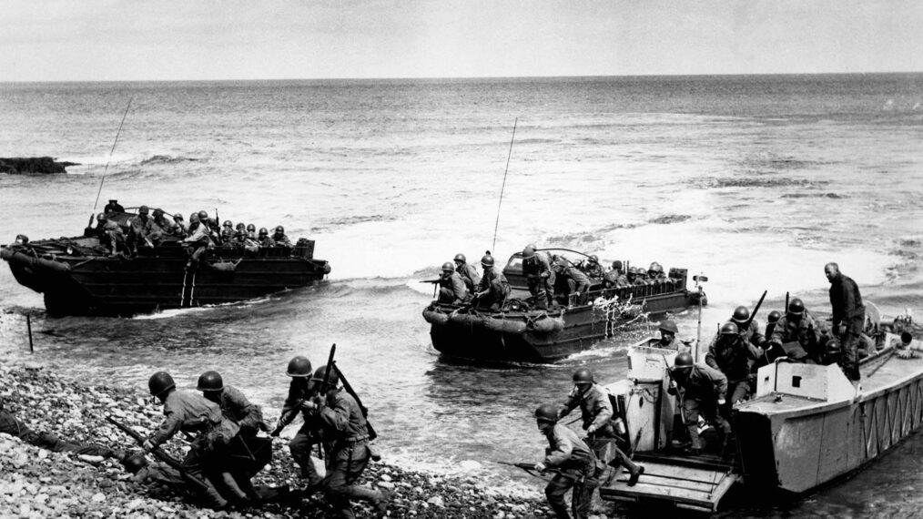 black-and-white image from the 1962 war movie